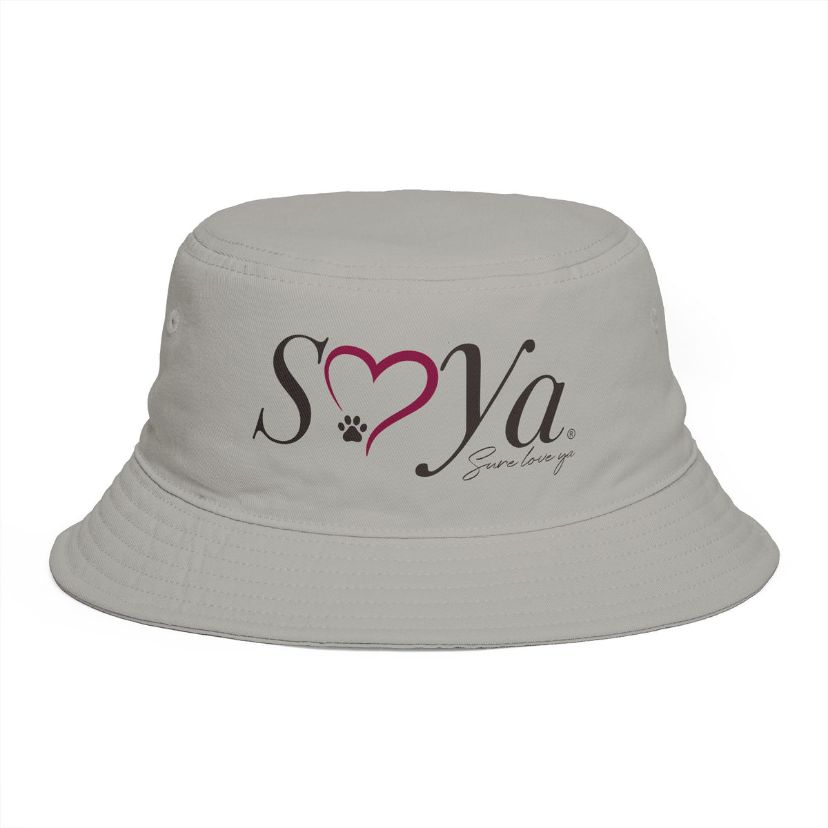 Script Logo Embroidered Bucket Hat