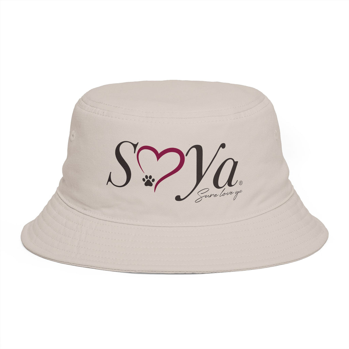 Script Logo Embroidered Bucket Hat