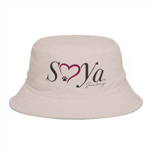 Script Logo Embroidered Bucket Hat